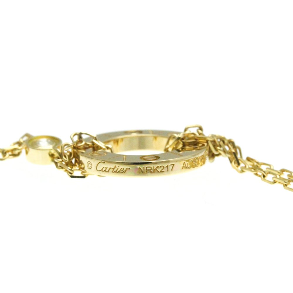 CARTIER Love Circle Necklace B7219500 18K Yellow Gold Diamond Pendant - Picture 7 of 14